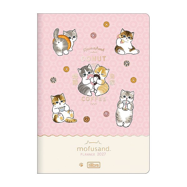 Agenda Planner Grampeada Mofusand 2027 - Rosa - Tilibra