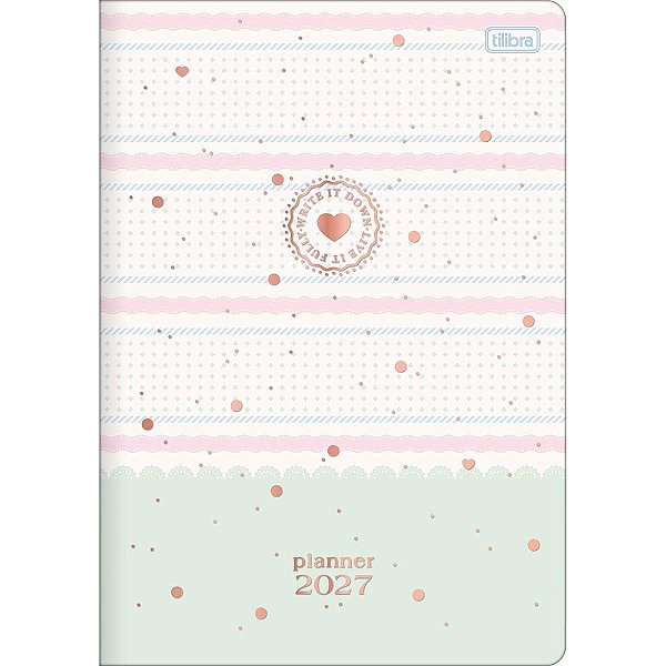 Agenda Planner Grampeada Soho 2027 - Poá - Tilibra