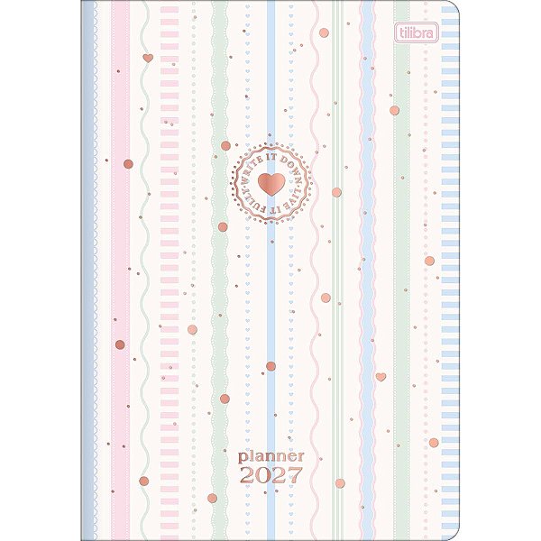 Agenda Planner Grampeada Soho 2027 - Lines - Tilibra