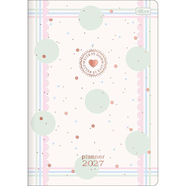 Agenda Planner Grampeada Soho 2027 - Big Poá - Tilibra