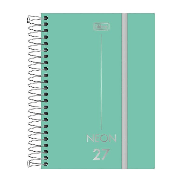 Agenda Espiral Diária Neon 2027 - Verde - Tilibra