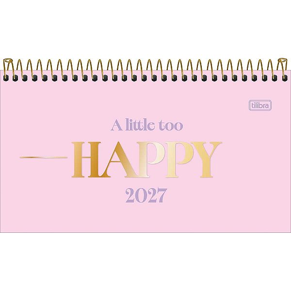 Agenda de Bolso Happy 2027 - Rosa - Tilibra