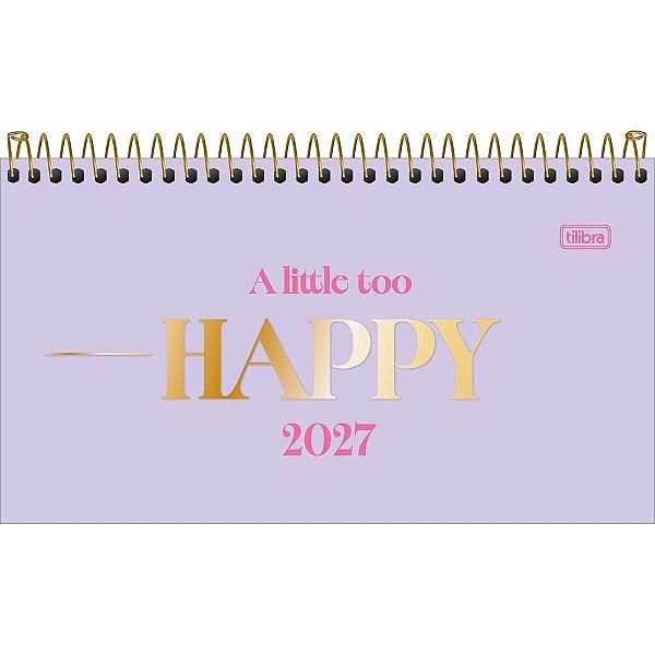 Agenda de Bolso Happy 2027 - Lilás - Tilibra