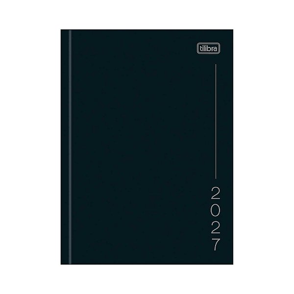 Agenda Costurada Diária Pepper 2027 - Preto - Tilibra