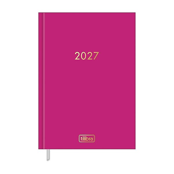 Agenda Executiva Costurada Diária Napoli 2027 - Rosa - Tilibra