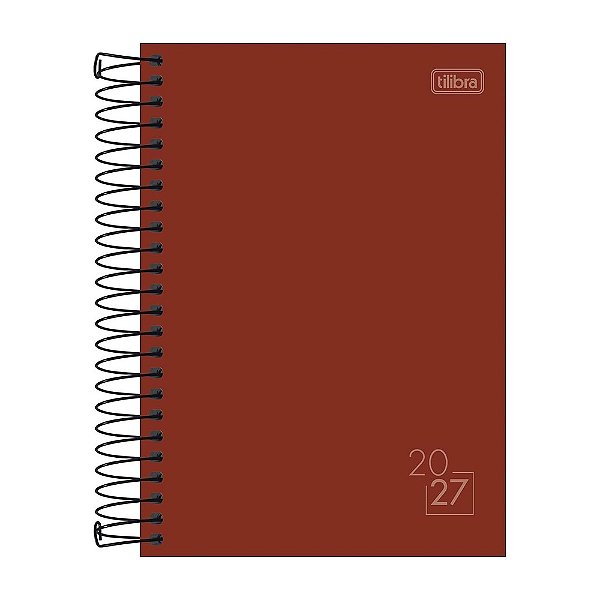 Agenda Espiral Diária Spice 2027 - Vermelha - Tilibra