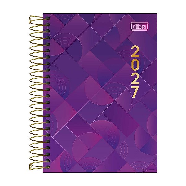 Agenda Executiva Espiral Diária Spot 2027 - Roxa - Tilibra