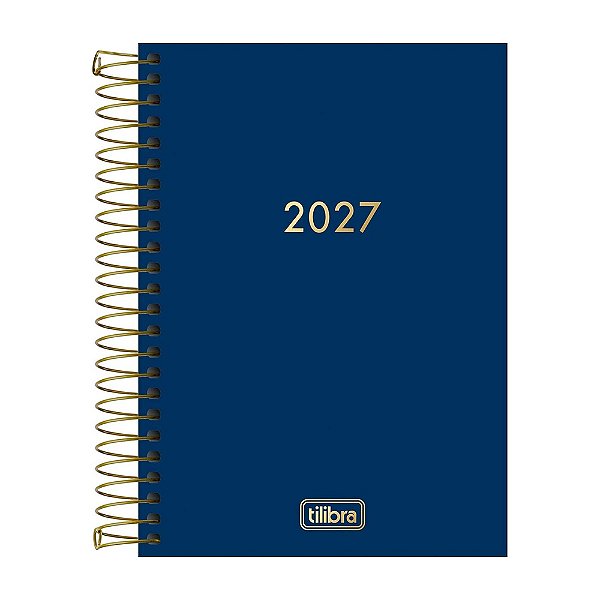 Agenda Diária Napoli Espiral 2027 - Azul - Tilibra