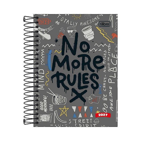 Agenda Diária Pepper Masculina 2027 - Rules - Tilibra