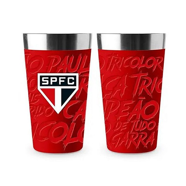 Copo Térmico New Stone na Lata - São Paulo - 473ml - Brasfoot