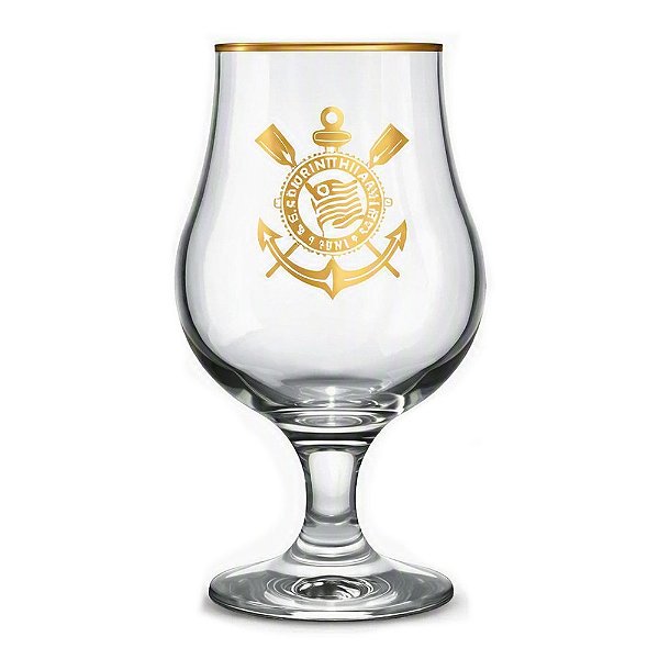 Taça de Vidro Dublin Times Série Ouro 400ml - Corinthians - Brasfoot