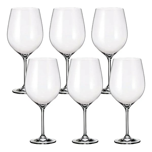Jogo de Taças de Água Gastro - 740ml - 6 Peças - Bohemia Crystal