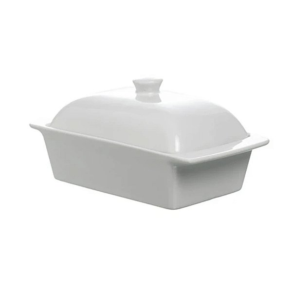 Manteigueira Blanc em Porcelana 16cm - L'Hermitage