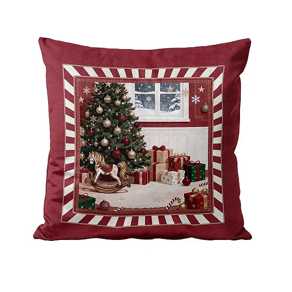 Almofada Natalina - Árvore de Natal 445633 - 43x43cm - Belchior
