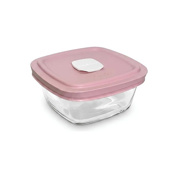 Pote Hermético Marinex Facilita Vap - 300ml - Rosa Claro - Nadir