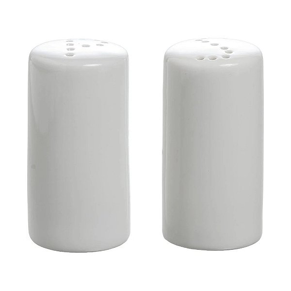 Saleiro e Pimenteiro Blanc em Porcelana - 2 Peças - L'Hermitage