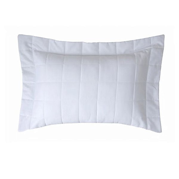 Porta Travesseiro Satinée Square 300 Fios - Branco - Kacyumara