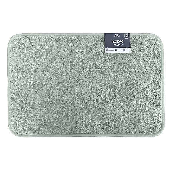 Tapete Tijolinho Conforto Antiderrapante - 38cmX58cm - Verde - Rozac