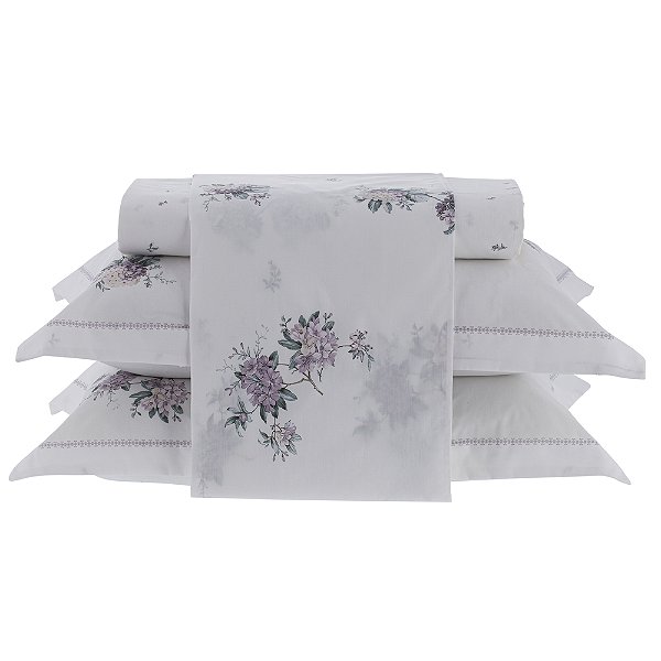 Jogo de Cama Vida Bela Basic 200 Fios King - Avy - Kacyumara