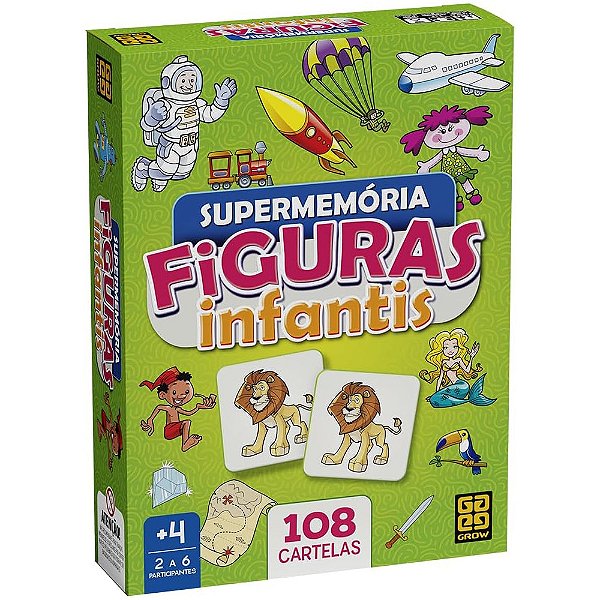 Jogo Super Memória Figuras Infantis - Grow