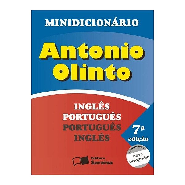 Minidicionário 7 Edição Inglês Português - Português Inglês - Saraiva