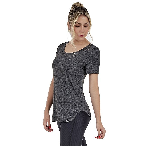 T shirt feminina alongada Clearance