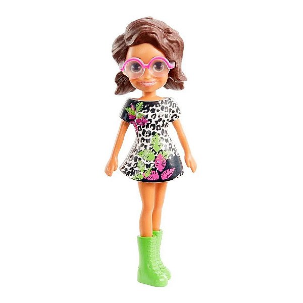 Polly Pocket - Shani - Vestido Preto/Branco - Mattel