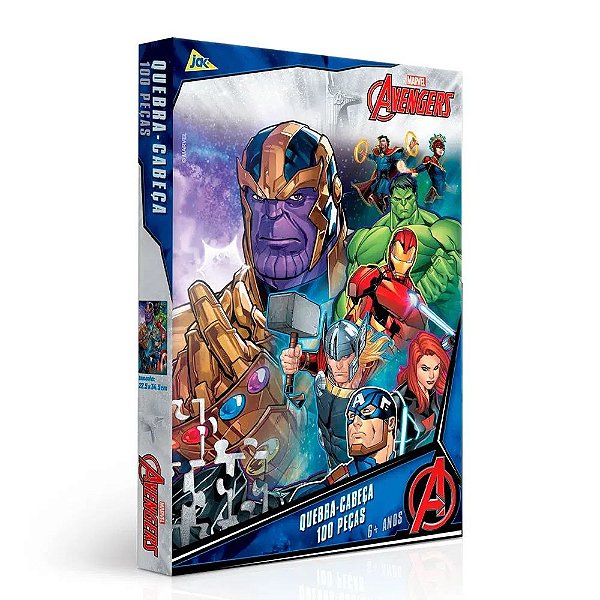Quebra-Cabeça Avengers - 100 peças - Toyster