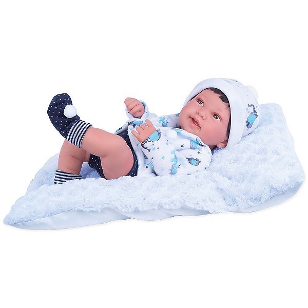 Boneca Anny Doll Baby Reborn - Menino - Cotiplás - Casa Joka