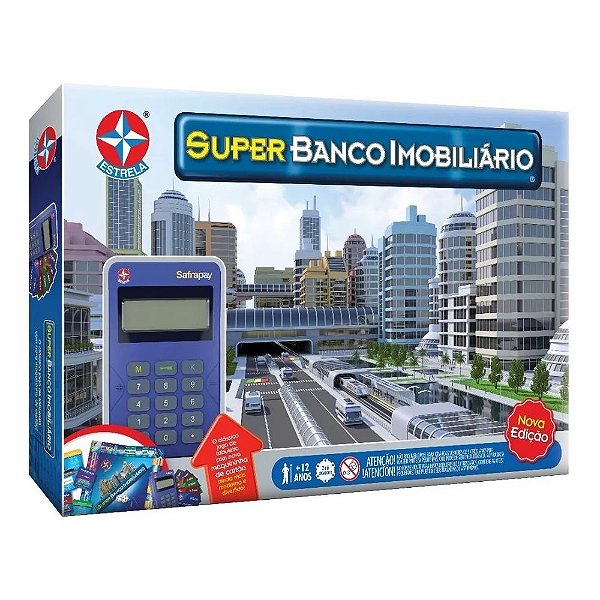 Jogo Super Banco Imobiliário Máquina De Cartão - Nova Edição - Estrela