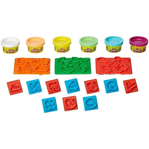 Conjunto Play-Doh - Formas e Números - Hasbro