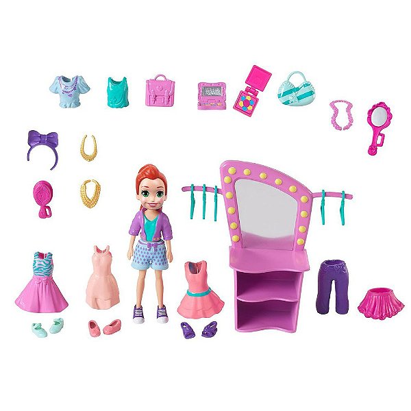 Polly Pocket - Kit Estúdio de Beleza - Mattel