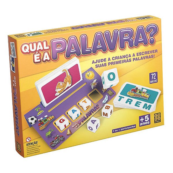 Jogo Educativo Primeiras Palavras - Grow - Casa Joka