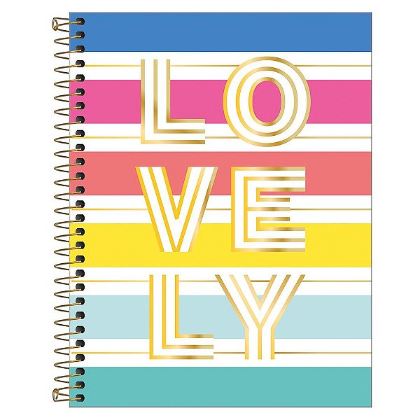 Caderno Colegial Be Nice - Lovely - 160 Folhas - Tilibra