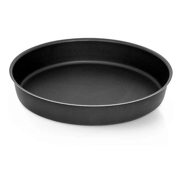 Assadeira Redonda Antiaderente 30cm - Preta - Nigro