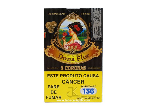 Charuto Dona Flor Corona Mata Fina C/5