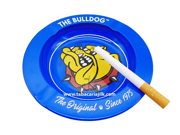Cinzeiro Para Cigarro The Bulldog Lata Cor Azul