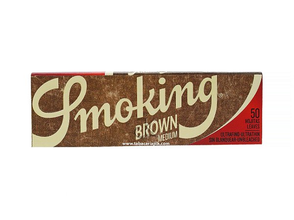 Seda Smoking Brown Medium 1/4 C/50 Folhas
