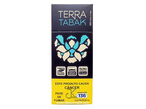 Cigarro de Seda Terra Tabak Branco Com Filtro C/20