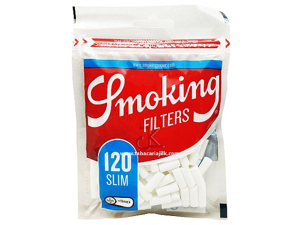 Filtro Para Cigarro Smoking Slim 6mm C/120