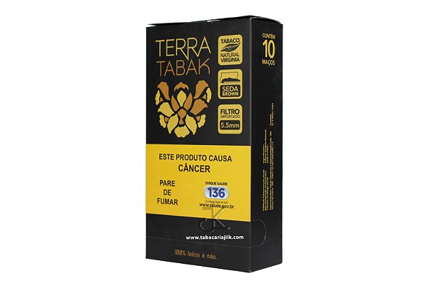 Cigarro de Seda Terra Tabak Brown Caixa C/10