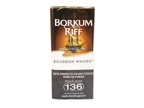 Tabaco/Fumo para cachimbo Borkum Riff Bourbon Whiskey 50g