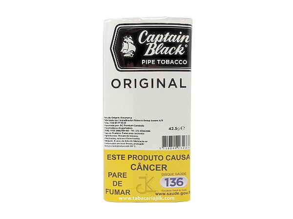 Tabaco/Fumo Para Cachimbo Captain Black Regular (Branco) 42,5g