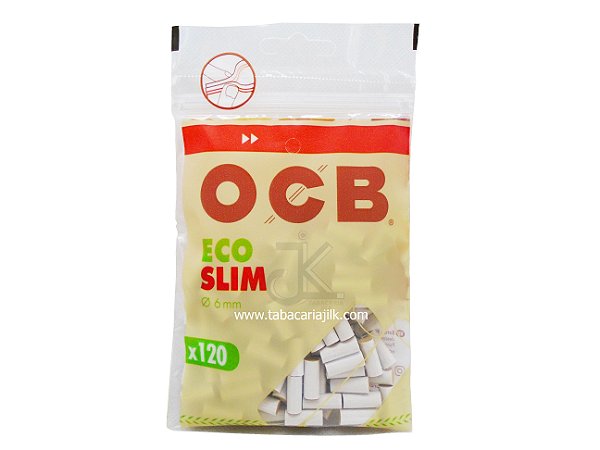 Filtro Para Cigarro OCB Biodegradáveis 6mm C/120