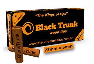 Piteira Black Trunk Madeira Slim 23mm C/6