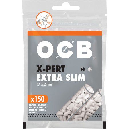 Filtro Para Cigarro OCB X-Pert Extra Slim 5,2mm C/150