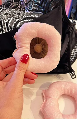 Rosquinhas de Amamentaçao em Algodão- 1 par