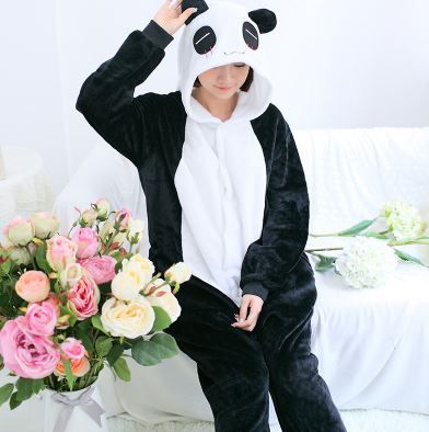 Pijama Fantasia Kigurumi Panda Macacão com Capuz Unissex - Amo Kigurumi