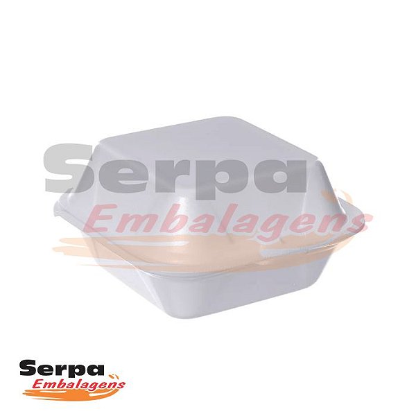 Hamburgueira de Isopor BH-01 - Caixa 100 ou 400 unidades