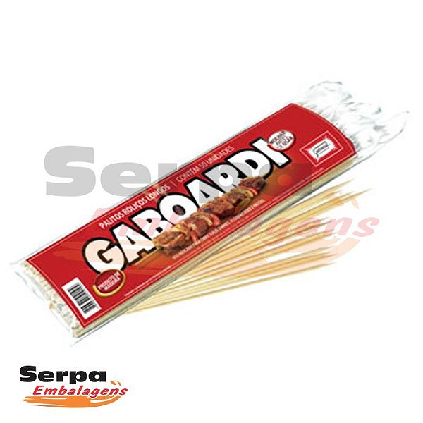 Espetos para Churrasco de Madeira 25cm x 3,5mm - Pacotes com 100 unidades